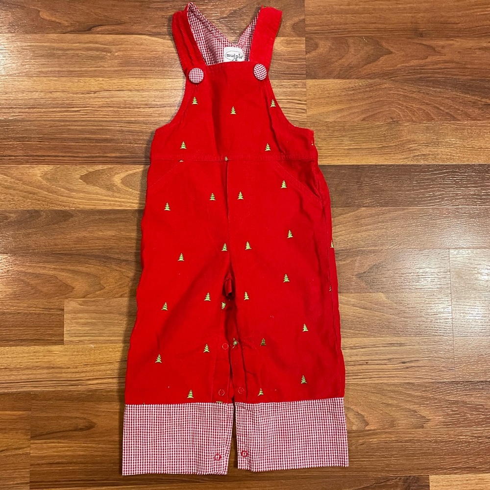 Mud Pie Christmas overalls